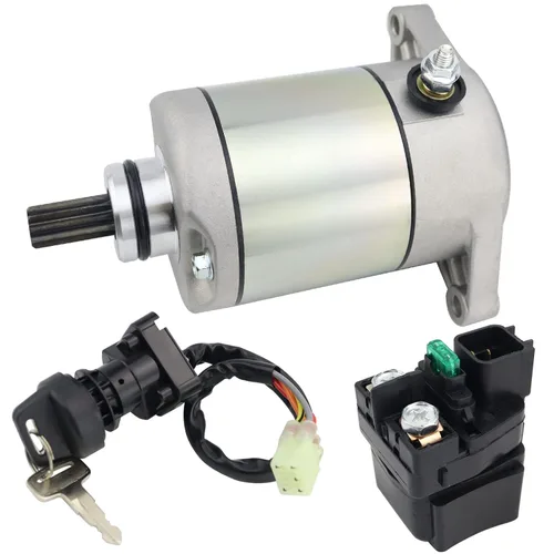 Miniatura 9 de Motor de arranque y relé de solenoide e interruptor de encendido para Suzuki ATV Eiger 400 2WD 4WD LT-A400 LT-F400 2002-2007 3545-016 31100-38F00