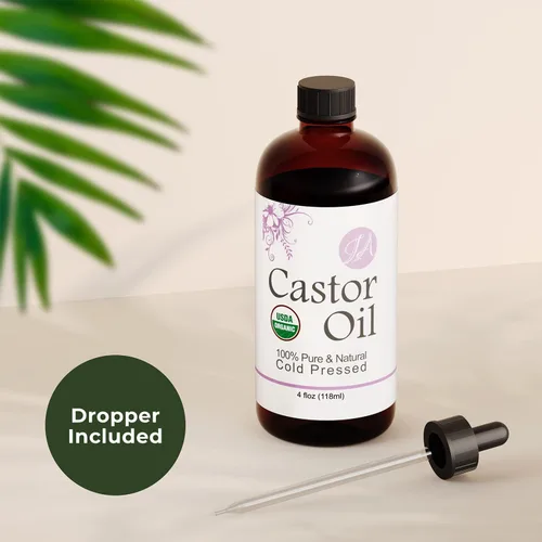 Miniatura 6 de Healing Solutions Aceites – Aceite de ricino orgánico puro natural, prensado en frío, sin hexano ni químicos, suero para pestañas, estimula