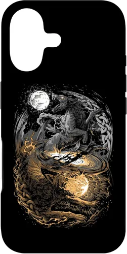 Miniatura 32 de Funda para iPhone 11 Viking Wolf Norse Mythology Pagan Ragnarok Wolves