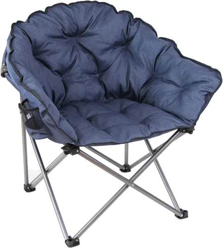 Miniatura 2 de MacSports C932S-130, Silla de Club al Aire Libre con Cojín Acolchado Azul, Plegable para Patio y Lounge