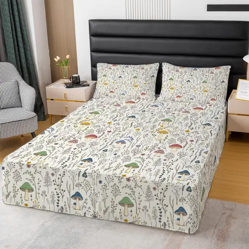 Miniatura 17 de Falda de cama individual de girasol, flores soleadas con esquinas divididas, faldas de cama bohemias florales amarillas, falda de cama para plantas