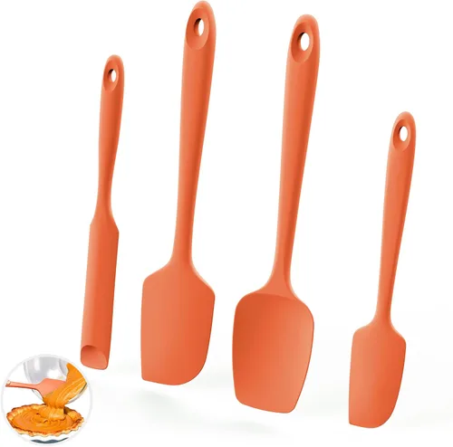 Miniatura 10 de U-Taste Espátulas de silicona resistentes al calor de 600ºF: Raspador de horneado de silicona flexible de grado alimentario, utensilios de cocina