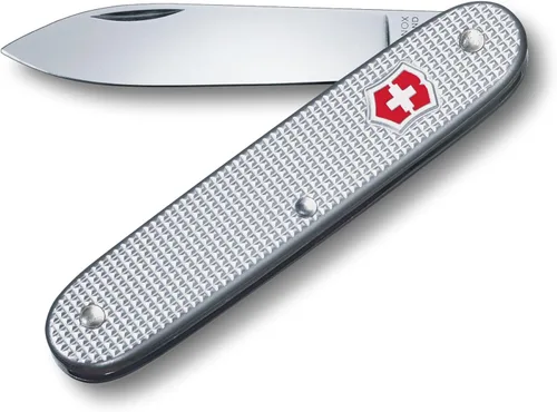 Victorinox Swiss Army 1 Alox - Navaja de bolsillo mediana con escamas, color plateado