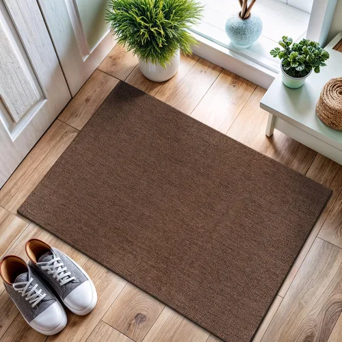 Miniatura 66 de CAMILSON Easy Alfombra de yute, 2 x 3 pulgadas, interiores y exteriores, fibra gris oscuro, para sala de estar, patio y cocina, diseño tejido