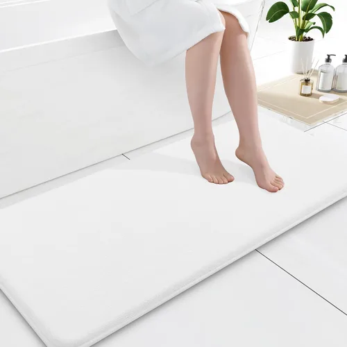 Miniatura 28 de Smiry Tapetes de Baño de Espuma Viscoelástica 36 x 24 pulgadas, Tapetes de Baño Extra Suaves y Absorbentes, Alfombra Antideslizante Lavable