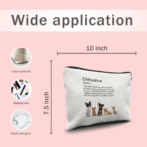 Miniatura 5 de Perro rana Tortuga Caballo Pingüino bolsa de maquillaje Bolsa de maquillaje, Chihuahua