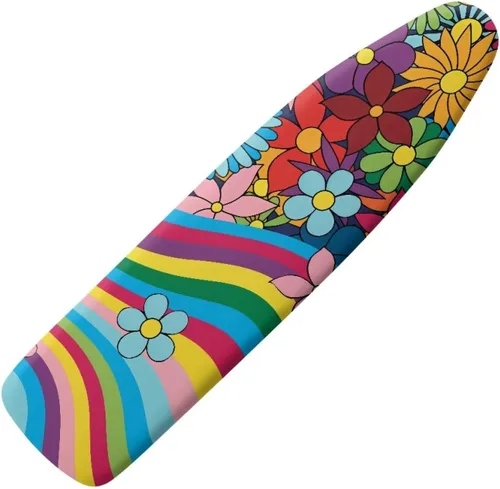 Miniatura 25 de Funda para tabla de planchar con estampado de rosas vintage con gancho y bucle, sujetadores ajustables, fundas protectoras para tabla de planchar