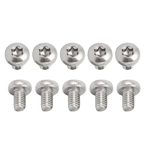 Miniatura 50 de DTGN Tornillos Torx de cabeza plana M1.0.236x0.118 in (DXL), paquete de 20, buenos para maquinaria, sujetadores de seguridad Torx de acero