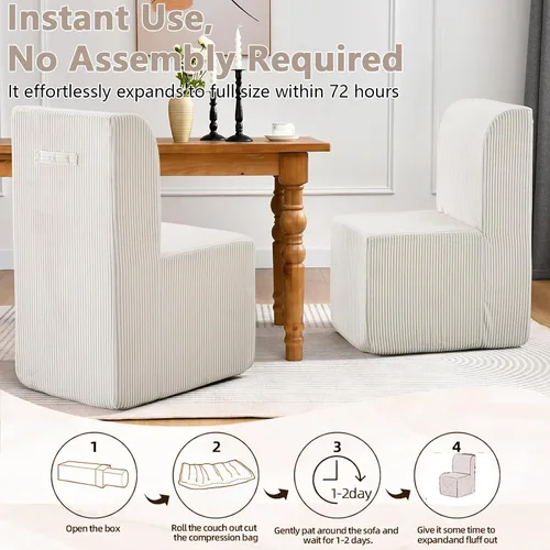 Miniatura 9 de Juego de mesa de comedor de mármol sintético blanco para 10, juego de mesa de comedor extensible de 11 piezas de 63 a 94 pulgadas con 10 sillas