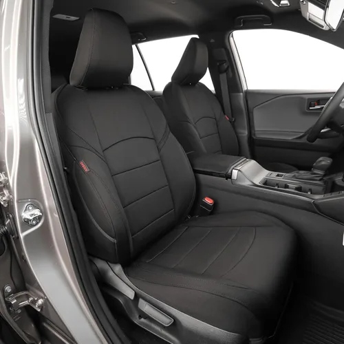 Miniatura 16 de EKR - Juego completo de fundas de asiento de cuero para automóvil de ajuste personalizado (color negro)