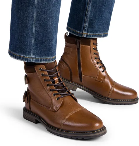 Miniatura 8 de Bruno Marc Botas de motocicleta para hombre, botas de vestir Oxford