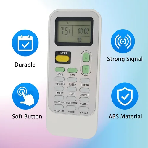 Miniatura 5 de Mando a Distancia de Repuesto para Aire Con Air-Con Hisense Aire Acondicionado Mando Remoto DG11J1-72