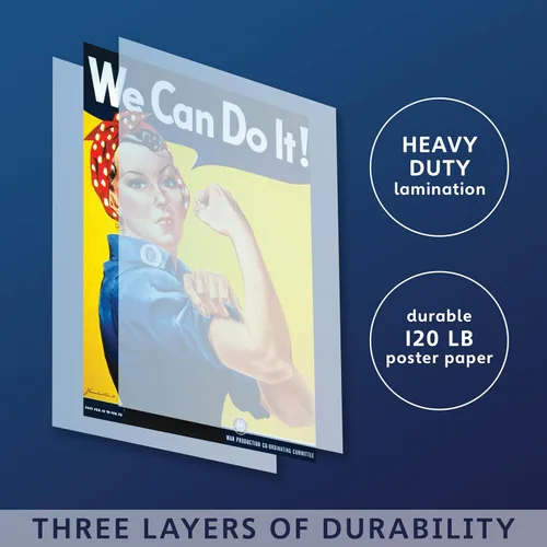 Miniatura 2 de Palace Learning Póster de We Can Do It - Rosie the Riveter - Westinghouse Girl - Póster de la Segunda Guerra Mundial - Láminado (18 x 24 pulgadas)