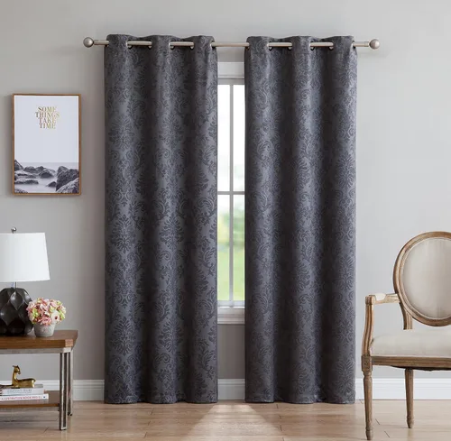 Miniatura 7 de LinenZone Par de Cortinas de Dormitorio Azul Verde Azulado. Estas Cortinas Opacas de Decoración Moderna son una Gran Opción como Cortinas de Ventana