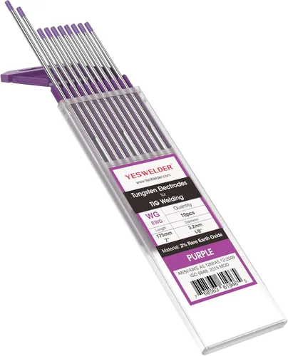 Miniatura 21 de YESWELDER - Electrodo de tungsteno para soldadura TIG, ceriado al 2%, de 1/16 x 7 pulgadas (gris, WC20/EWCe-2), paquete de 10