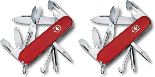 Miniatura 7 de Victorinox Super Tinker - Cuchillo suizo del ejército, cuchillo de bolsillo de 14 funciones fabricado en Suiza con hoja grande, 2 destornilladores