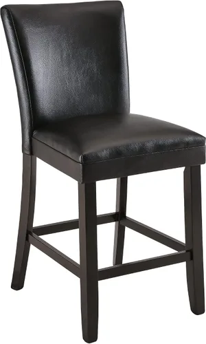 Miniatura 6 de Juego de 2 taburetes de barra de mostrador, sillas de bar de madera maciza, con capacidad para hasta 250 libras, sillas de comedor de 40 pulgadas