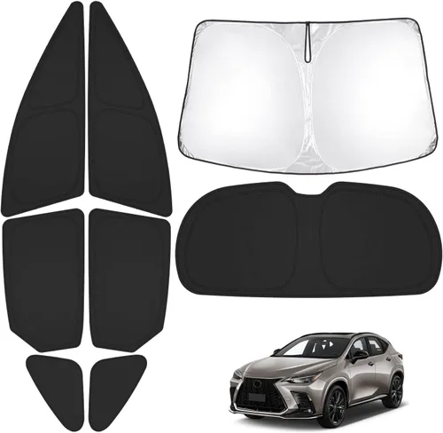 Miniatura 109 de T TGBROS Parasol para parabrisas para Honda Civic 2022-2025 2026, parasol grueso con bloqueo UV y opaca, para privacidad, plegables, 8 accesorios