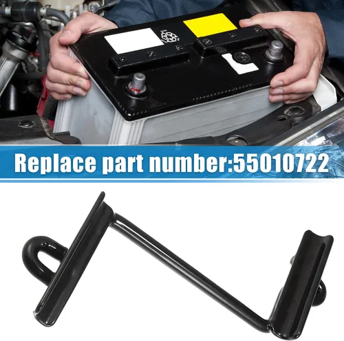 Miniatura 2 de X AUTOHAUX Soporte de retención de batería para Jeep Cherokee 1998-2001 para Jeep Wagoneer 1985-1990 55010722 Kit de retención de batería