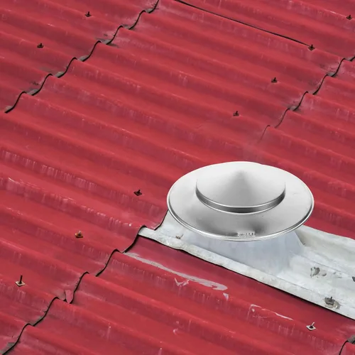 Miniatura 3 de Veemoon Tapa de lluvia de chimenea de acero inoxidable, cubierta de chimenea de 4.3 pulgadas, tapa de ventilación de techo, parte superior cónica
