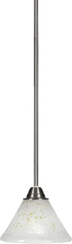 Miniatura 99 de Toltec Lighting Paramount - Mini colgante de 1 luz en acabado negro mate con cristal de arte perla de 7 pulgadas y estilo negro