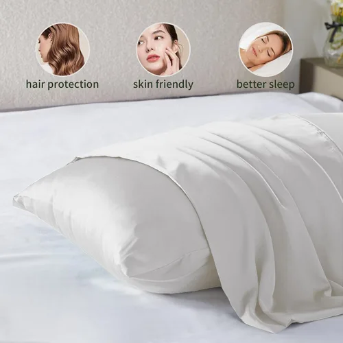 Miniatura 5 de Fundas de almohada de seda para cabello y piel, de seda de morera, suaves de ambos lados, de seda natural, con cremallera, 1 paquete para regalo