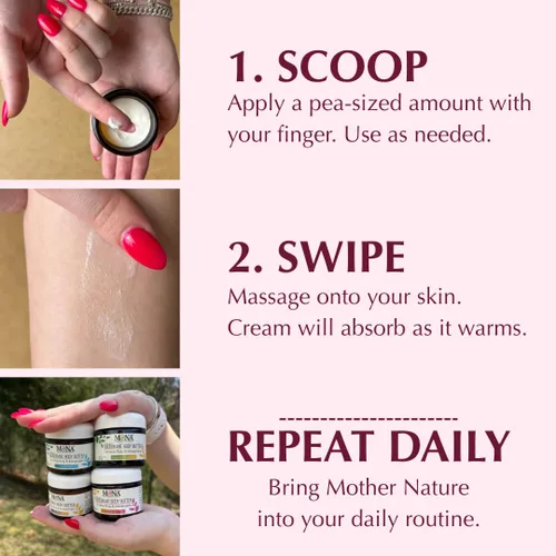 Miniatura 9 de MONA Desodorante natural para todo el cuerpo y partes íntimas, crema desodorante para mujeres, hombres y adolescentes, sin aluminio, bicarbonato
