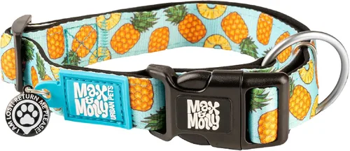 Miniatura 14 de Max & Molly Urban Pets Smart ID - Collar para perro con etiqueta de seguridad QR Gotcha! para mascotas y perfil de mascota personalizado, neopreno
