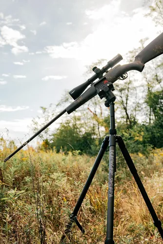 Miniatura 6 de BOG DeathGrip Aluminum Tripod with Durable Frame, Lightweight, Stable Design, Bubble Level, Adjustable Legs, Shooting Rest, and Hands-Free Operation