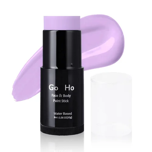 Miniatura 8 de Go Ho Amazon - Barra de pintura facial verde a base de agua, lavable, no tóxica, cobertura completa, pintura corporal en crema para disfraces