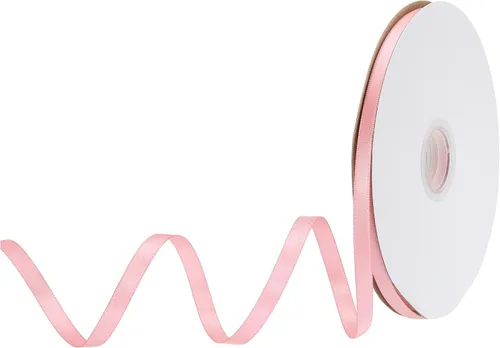 Miniatura 120 de MECCANIXITY Cinta de satén de 3/8 pulgadas de 50 yardas, de grogrén, de seda sólida, fina para ramo de boda, para regalo del día de San Valentín