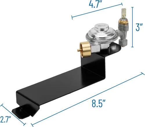 Miniatura 2 de Skyflame Conjunto de regulador de válvula de parrilla de gas compatible con Weber Q200 Q220 Series - Piezas de repuesto para Weber 80476