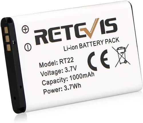 Miniatura 4 de Retevis RT22 RT22S RT15 RT19 Batería de radio bidireccional 3.7 V 1000 mAh Batería original de iones de litio compatible con Walkie Talkies RT22