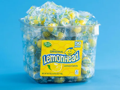 Miniatura 2 de Lemonhead Caramelo de limón duro, dulces envueltos individualmente (150 unidades)