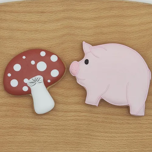 Miniatura 5 de Cortador de galletas de cerdo, cortador de galletas de granja, cortador de acero inoxidable para fiestas temáticas, baby shower, boda, fiesta