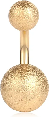 Miniatura 20 de Ruifan 14G 0.236 in 1/4 pulgadas 316L Acero quirúrgico cristal ferido CZ corto ombligo aretes de ombligo anillos de botón 4-6 piezas