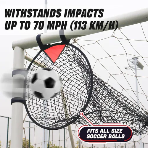 Miniatura 7 de BOHEN Juego de 2 unidades de objetivos de fútbol – Pop-up portátiles Top Bins Target – Fútbol de precisión de disparo para diversión sin fin y Rojo