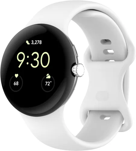 Miniatura 12 de Compatible con correas de reloj Google Pixel, silicona suave, correa deportiva ajustable para Google Pixel Watch 3 de 1.614 pulgadas/Pixel Watch