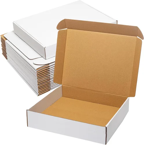 Miniatura 16 de Wowxyz Cajas de envío blancas de 6 x 4 x 3 pulgadas, paquete de 25 cajas de correo de cartón corrugado para pequeñas empresas - Suministros