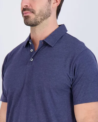 Miniatura 24 de Real Essentials Paquete de 3: Polo de manga corta de algodón para hombre, de secado rápido, transpirable, (disponible en tallas grandes y altas)