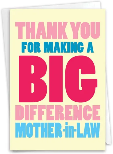 Miniatura 6 de NobleWorks - Tarjeta de felicitación de agradecimiento (madre) con sobre de 5 x 7 pulgadas (1 tarjeta) - Amazing Mom-Of All C10351CTYG