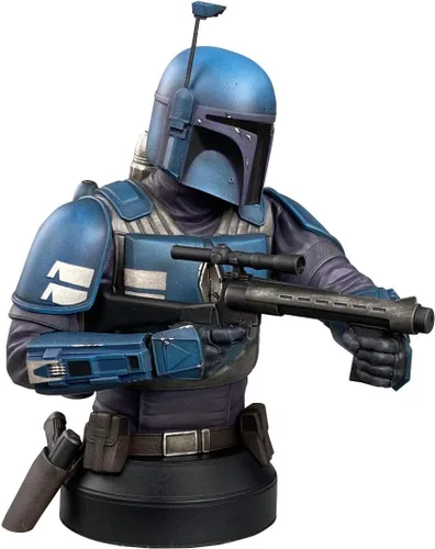 Miniatura 2 de DST Showcase Star Wars Mandalorian Deathwatch Bust, 7 pulgadas