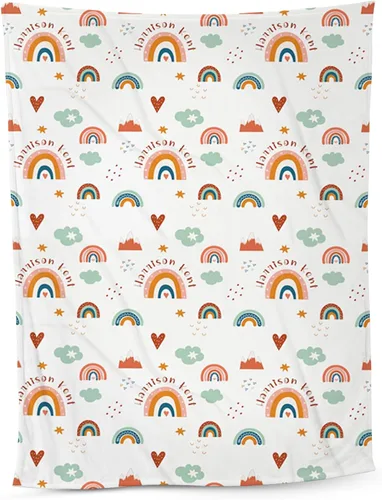 Miniatura 20 de NAZENTI Manta de bebé de elefante personalizada, manta de bebé niña personalizada con nombre y floral, regalo para niñas y niños, recién nacidos