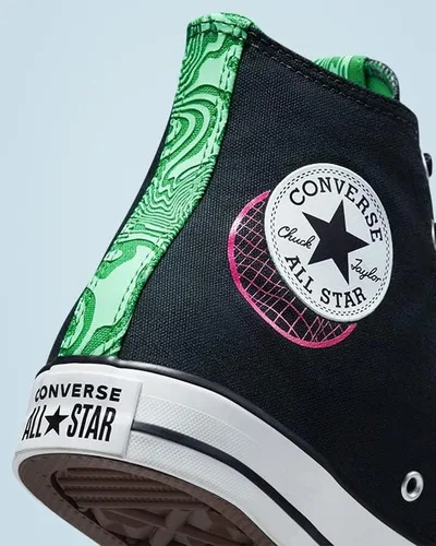 Miniatura 8 de Converse Chuck Taylor All Star See Beyond - Top alto unisex negroverderosa Prime