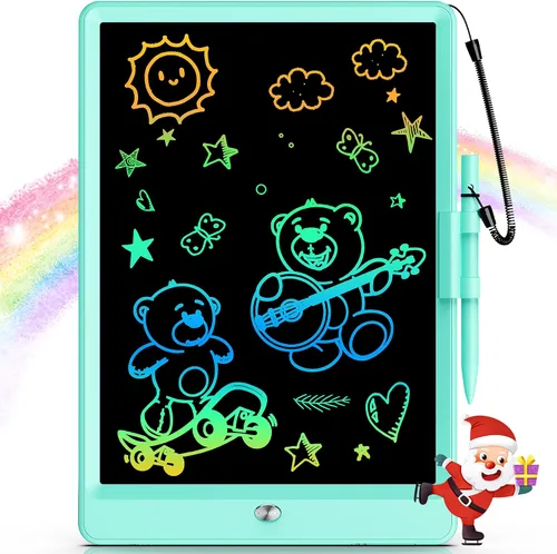 Miniatura 10 de Bravokids Juguetes para niñas y niños de 3 a 6 años, tableta de escritura LCD tablero de dibujo de 10 pulgadas, almohadillas de dibujo electrónicas