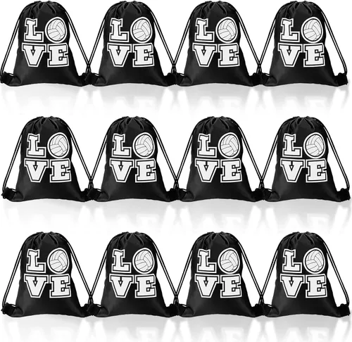 Miniatura 12 de Shappy 12 bolsas de baloncesto con cordón, pequeñas bolsas deportivas a granel, mochila para golosinas para bailes, fiestas de cumpleaños, regalos