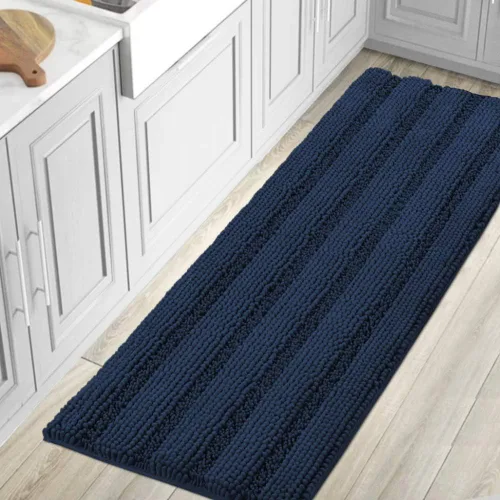 Miniatura 18 de H.VERSAILTEX - Alfombras de baño, juego de 2 piezas, alfombra de contorno para baño, juego de alfombras para inodoro, alfombra antideslizante