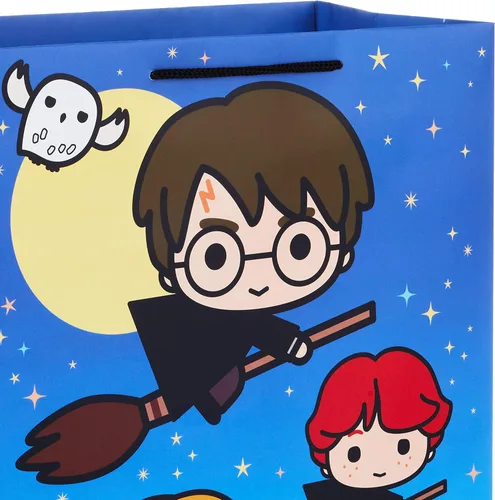 Miniatura 4 de Hallmark Paquete de bolsa de regalo grande de Harry Potter de 13 pulgadas (3 bolsas: escudo de Hogwarts, mapa de merodeador, Harry, Ron y Hermione)