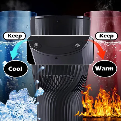 Miniatura 3 de Smart 2 en 1 calentador de taza de coche enfriador de taza de viaje calentada, control de temperatura, calentador de café de coche taza de café