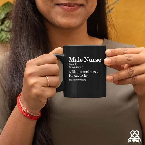 Miniatura 6 de Taza con definición de enfermera masculina Murse Like A Normal Nurse But Way Cooler Enfermera Regalos para novio, marido, hermano, papá, de novia